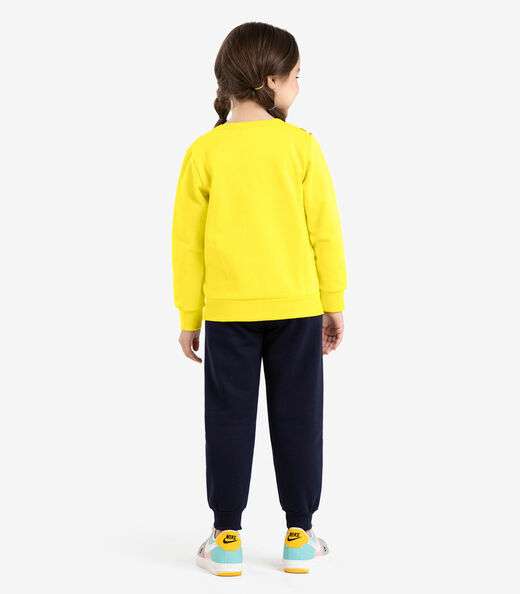 Conjunto Infantil Blusão Com Calça Rovi Kids Amarelo