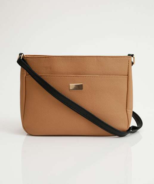 Bolsa Transversal Crossbody Feminina Marisa Bege