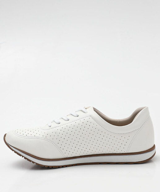 Tênis Casual Feminino Via Uno Branco