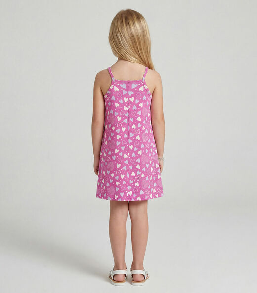Vestido Infantil em Cotton Leve Rotativo Select Rosa