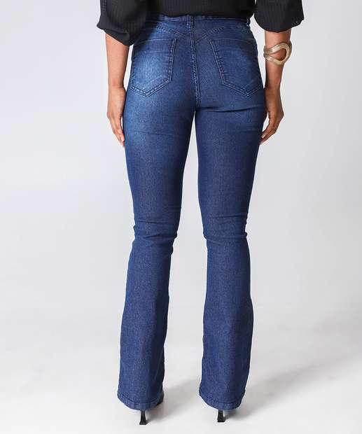 Calça Boot Cut Feminina Ecxo Jeans Azul