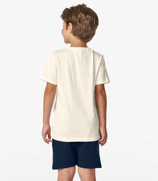 Camiseta Masculina em Meia Malha Trick Nick Off White