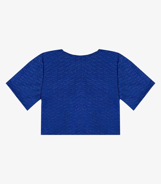 Blusa Feminina Em Tecido Sideral Infinita Cor Azul