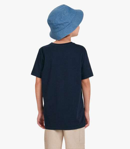 Camiseta Menino em Meia Malha Trick Nick Azul