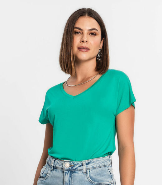 Blusa Feminina Viscotorcion Rovitex Verde