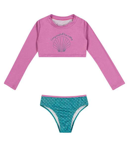 Biquíni Feminino Infantil Sereia Trick Nick Rosa