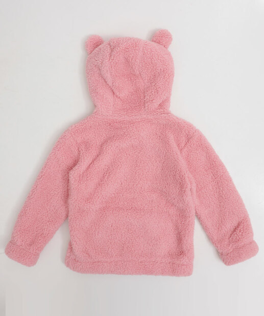 Jaqueta infantil Sherpa Capuz Marisa Tam 1 a 4