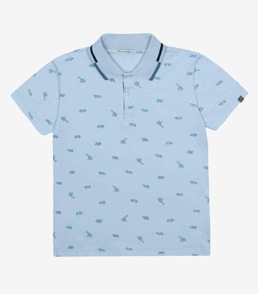 Polo Menino Cotton Trick Nick Azul