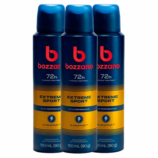 Image_Kit c/3 Unidades de Desodorante Aerosol Bozzano 90g Extreme