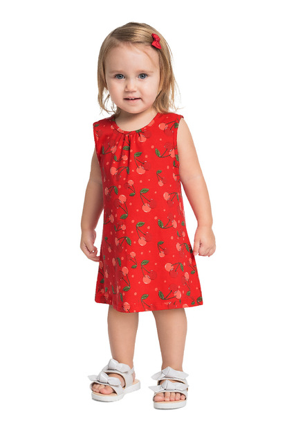 Image_Vestido Cerejinhas Infantil Bee Loop