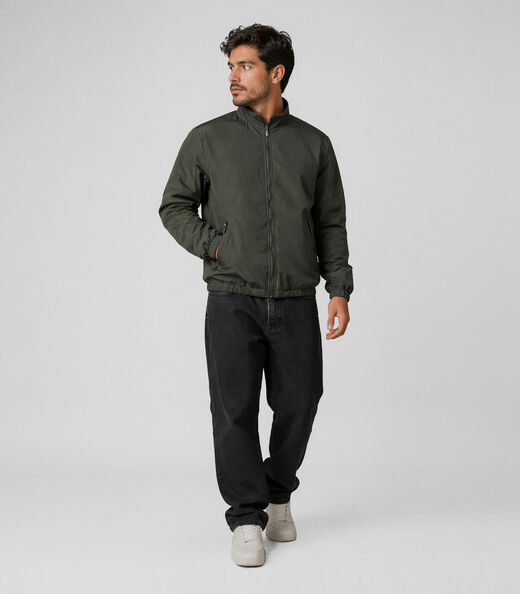 Jaqueta Masculina Forrada Em Nylon Sea Surf Verde