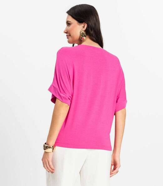 Blusa Feminina em Viscotorcion Rovitex Rosa