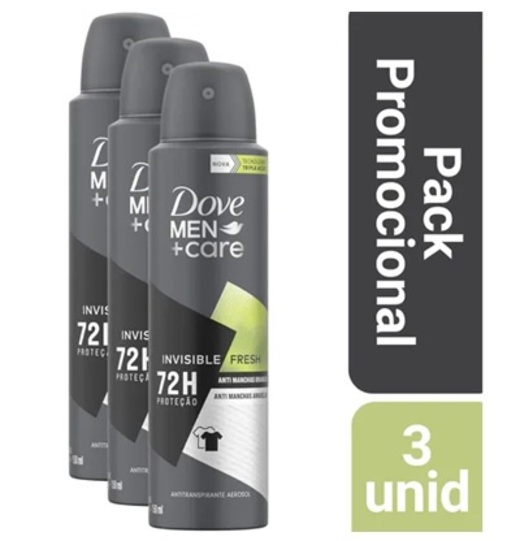Image_Kit c/3 Unidades de Desodorante Dove Aero Men Invible Fresh 150ml cada