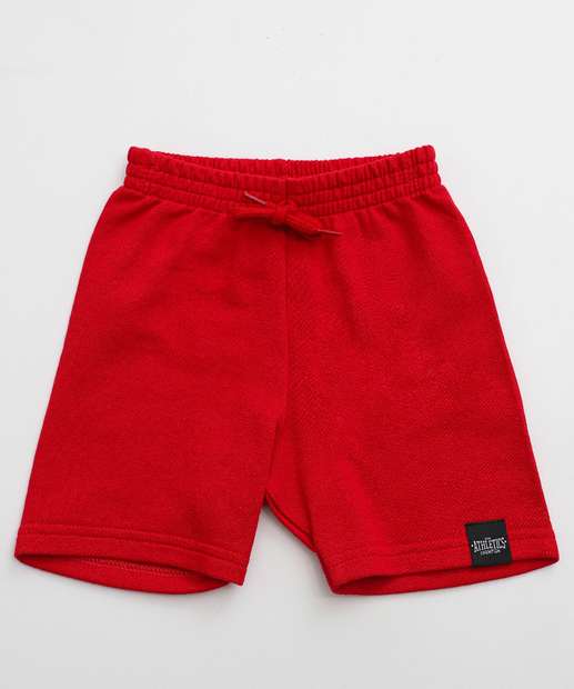 Image_Bermuda Infantil Moletom Marisa Tam 1 a 3 Vermelho