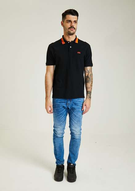 Camiseta Polo Rock e Soda Masculina
