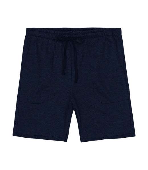 Bermuda Masculina Plus Size Moletom Diametro Azul