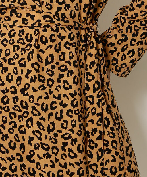 Vestido Feminino Chemise Animal Print Marisa