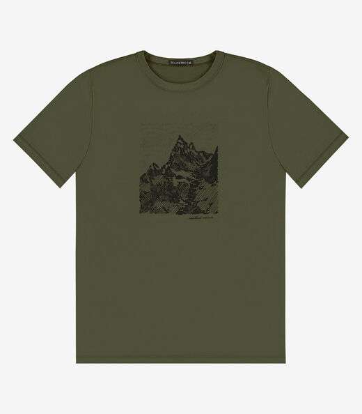 Image_Camiseta Masculina em Meia Malha Diametro Verde