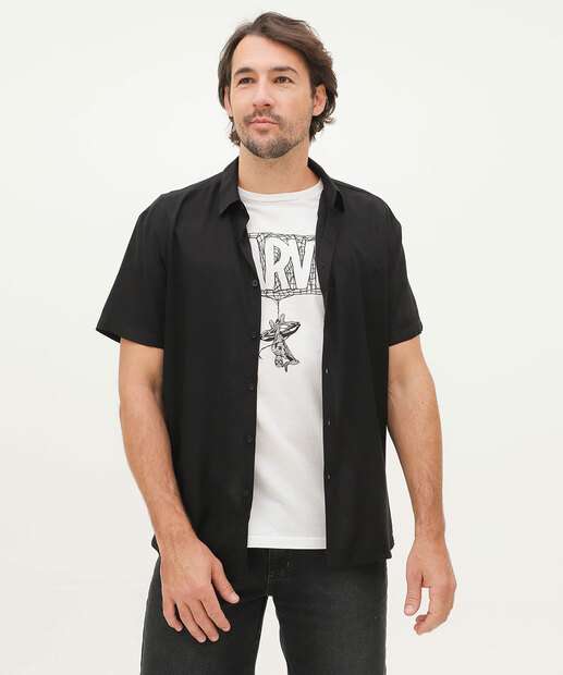 Camisa Masculina Manga Curta MR