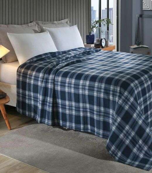 Image_Manta Polar Casal Lar E Lazer Azul