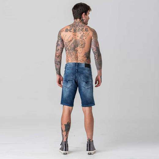 Bermuda Jeans Skinny Masculina Rock e Soda