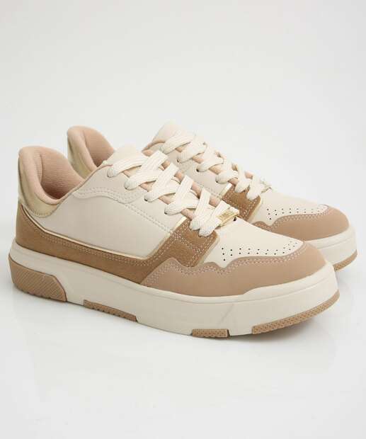 Tênis Casual Feminino Recortes Vizzano