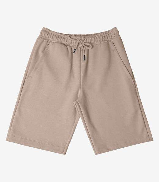Bermuda Juvenil Em Piquet Verona Masculina Minty Marrom