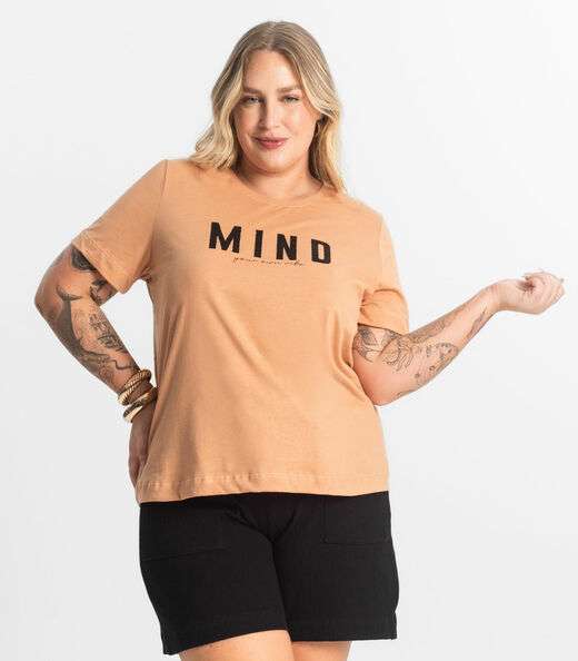Image_T- Shirt Feminina Plus Size Secret Glam Marrom