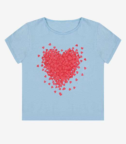 Image_Blusa Feminina Manga Curta Estampada Select Azul