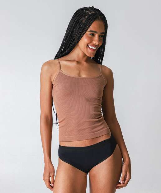 Kit 2 Calcinhas Tanga Cotton Animal Print Marisa Bege