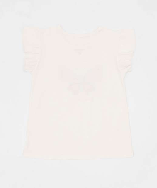 Conjunto Infantil Babado Borboletas Marisa Tam 4 a 10