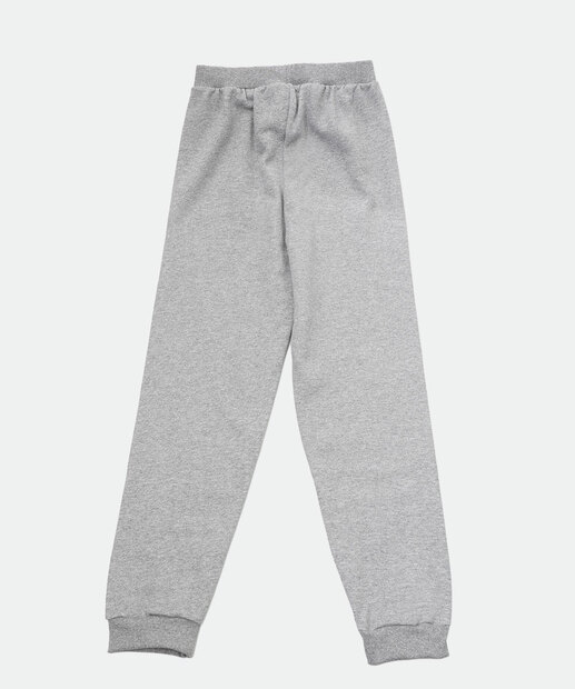 Calça Juvenil Moletom Estampado MR Tam 10 a 16 Cinza
