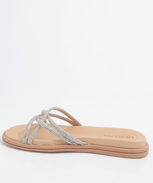 Rasteirinha Feminina Strass Beira Rio 