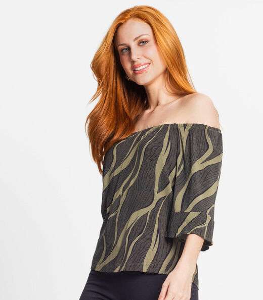 Blusa Feminina Ciganinha Rovitex Verde