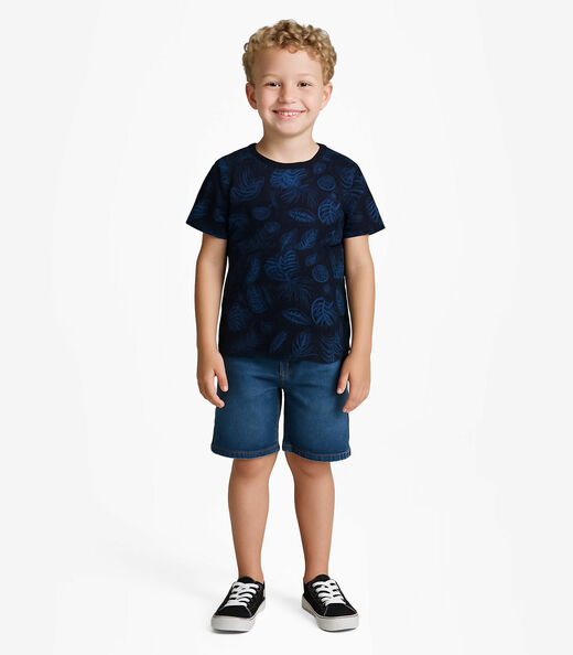 Image_Camiseta Infantil Masculina Infinita Cor Azul