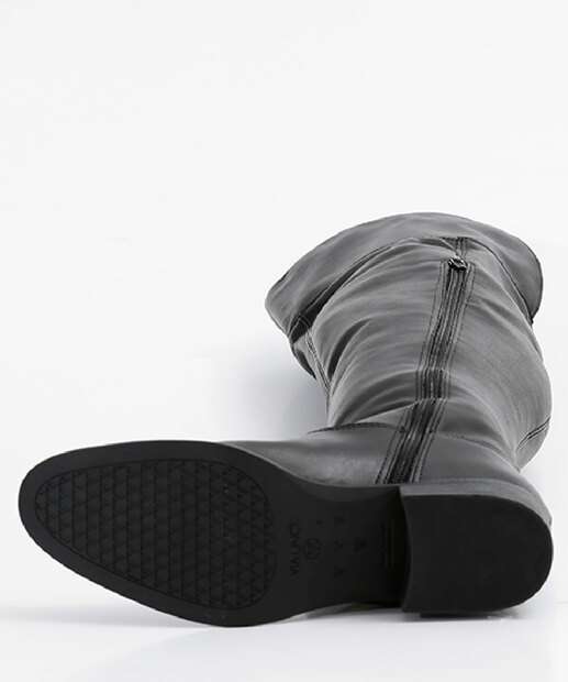 Bota Feminina Over The Knee Salto Grosso Via Uno