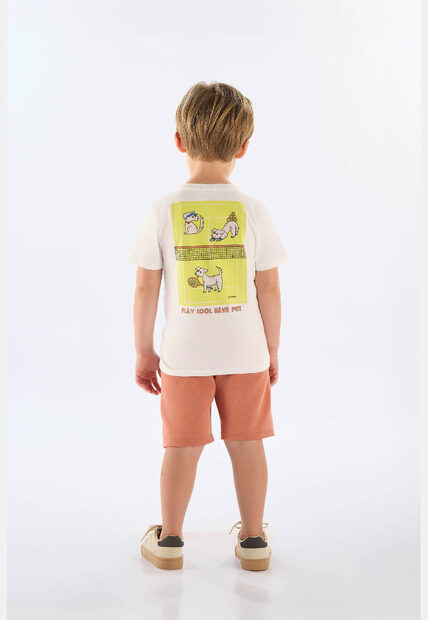 Conjunto Camiseta Estampada Bermuda Up Baby