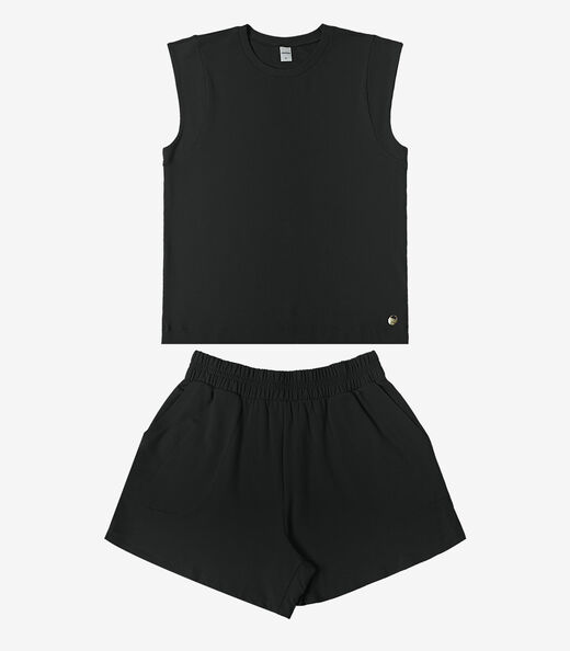 Image_Conjunto Feminino Regata Com Shorts Rovitex Preto