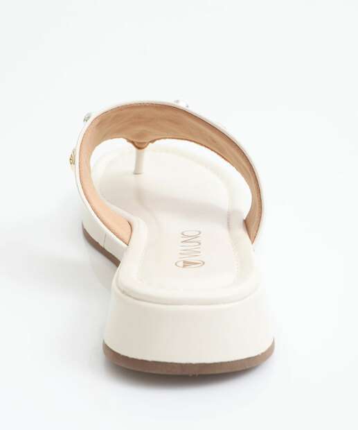 Tamanco Feminino Via Uno Off White