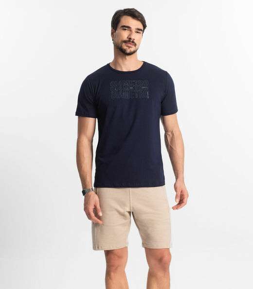 Bermuda Masculina Moletom Diametro Marrom
