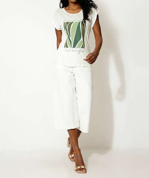Blusa Feminina Estampa Frase Marisa