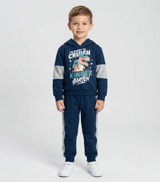 Image_Conjunto Moletom Menino Blusão E Calça Select Azul