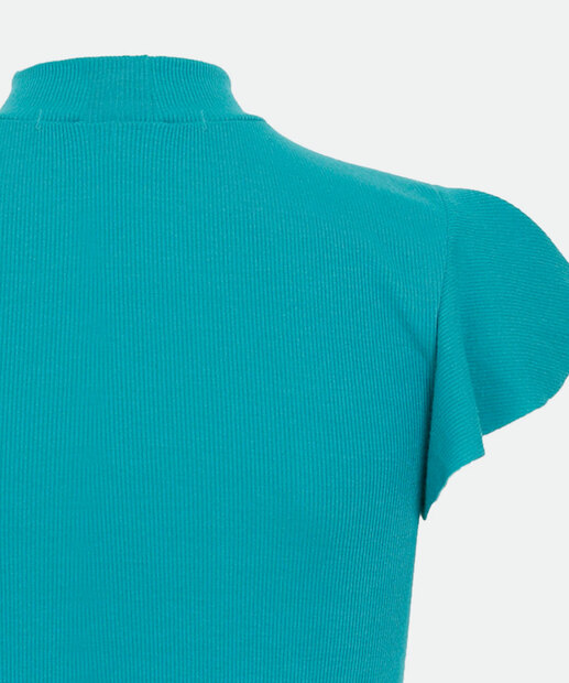 Blusa Feminina Babado Gola Alta Marisa