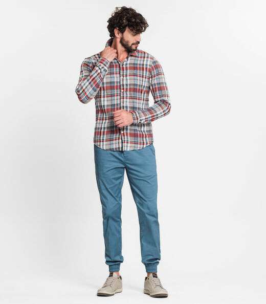 Camisa Masculina Manga Longa Diametro Preto