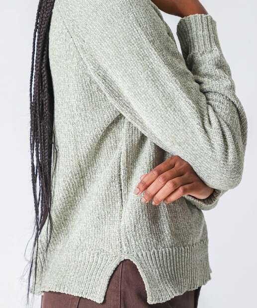 Suéter Feminino Chenille Marisa Verde