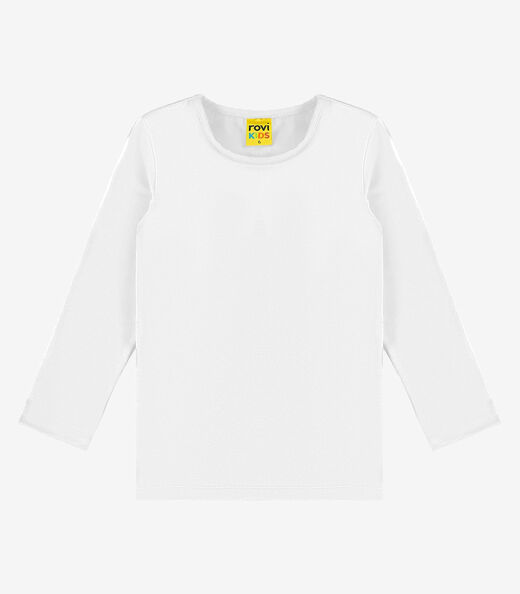 Image_Camiseta Menina Manga Longa Térmica Rovi Kids Branco