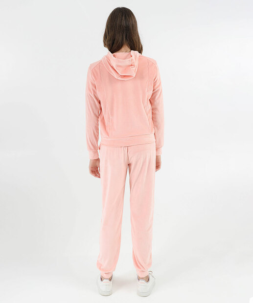 Conjunto Juvenil Plush Capuz Marisa Tam 10 a 16 Rosa