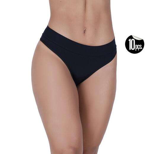 Kit 10 Calcinhas Atleta Microfibra Concept Lingerie Multicolorido