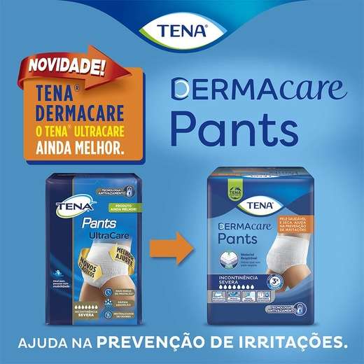 Roupa Intima Tena Dermacare Pants Ultra G/EG com 8 unidades