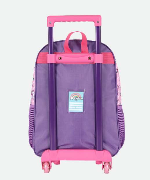 Mochila Mala Com Rodas Infantil Unicórnio Up4you